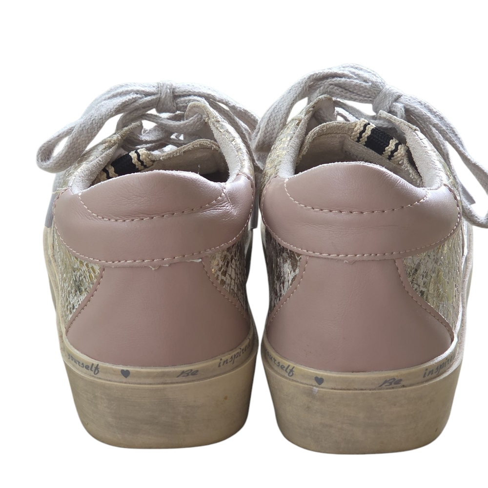 Shu Shop Reba Gold Snake Print With White Star Size 6 - Picture 4 of 11
